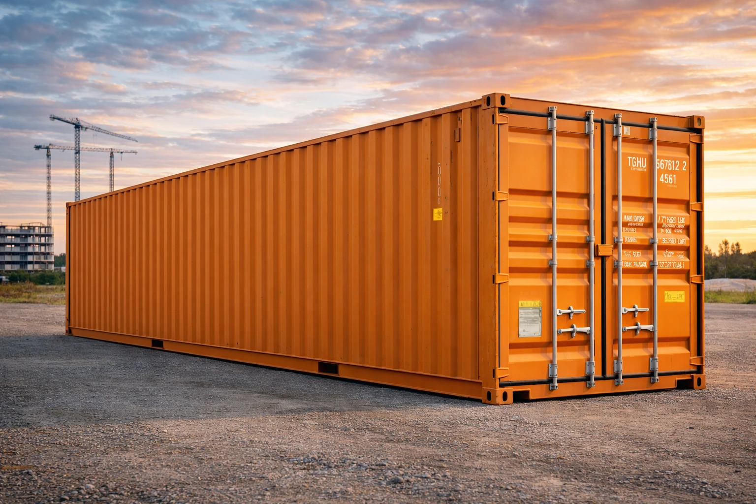 Oranssi pitkä merikontti